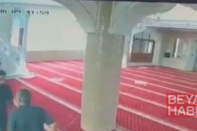 Bahçelievler’de cami imamına yumruklu saldırı kamerada