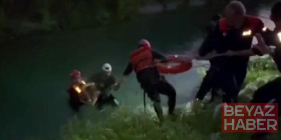 Sulama kanalına düşen genç, itfaiye görevlisinin kalp masajıyla hayata döndürüldü