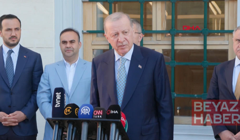 Cumhurbaşkanı Erdoğan, bayram namazını Büyük Çamlıca Camii