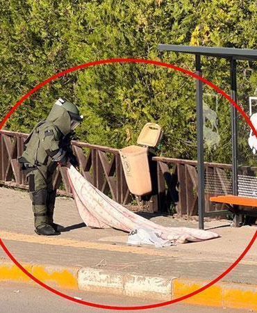 Tunceli’de fünye ile patlatılan poşetten battaniye çıktı
