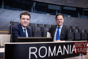 NATO Genel Sekreteri Rutte ile Romanya Cumhurbaşkanı Dan, düşen Rus İHA
