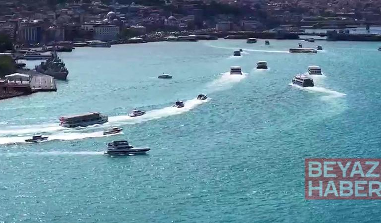 Fetih kutlamaları kapsamında Sarayburnu