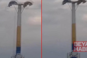 Lunaparkta arızalanan oyuncakta baş aşağı mahsur kaldılar