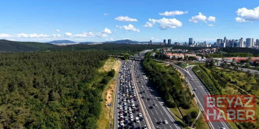 İstanbul’da bayramın üçüncü gününde dönüş trafiği havadan görüntülendi