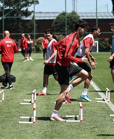 A Milli Futbol Takımı, Kuzey Makedonya hazırlıklarına devam etti