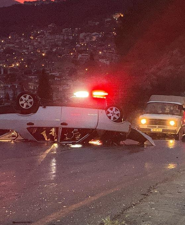 Muğla’da korkutan kaza: Takla atan otomobil uçuruma Mmtreler kala durdu
