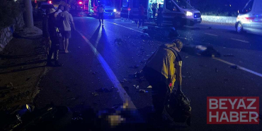Motosikletler çarpıştı, iki sürücü de hayatını kaybetti