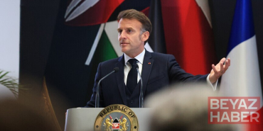 Macron, Kenya'daki panelde konuşmacıları dinlemeyip gürültü yapan katılımcıları sahneye çıkarak susturdu