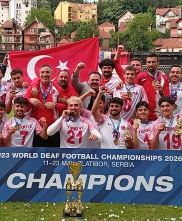 23 Yaş Altı İşitme Engelliler Futbol Milli Takımı, dünya şampiyonu oldu