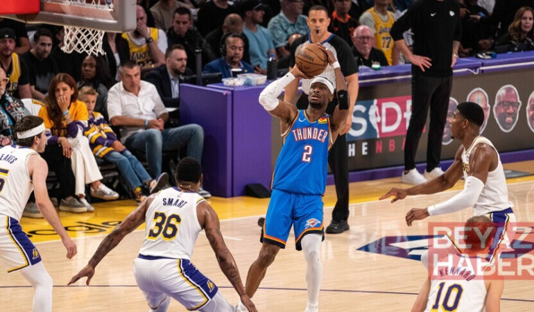 NBA play-off'larında Thunder, Lakers karşısında durumu 3-0 yaptı