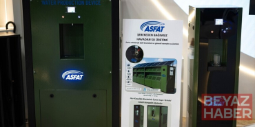 ASFAT'ın havadan su üretim sistemi günlük 25 tona kadar içme suyu üretiyor