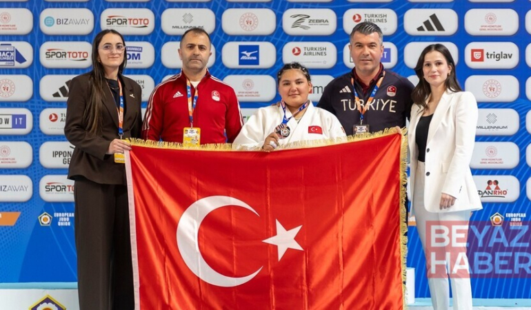 Milli judocu Nisanur Serin'den Gençler Avrupa Kupası'nda gümüş madalya