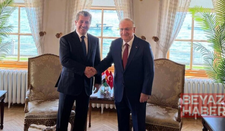 Milli Savunma Bakanı Güler, IKBY Başbakanı Mesrur Barzani ile görüştü