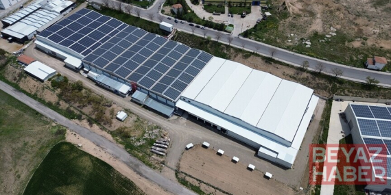 Yozgat'taki çorap fabrikası enerjisini güneşten, suyunun bir kısmını da yağmurdan karşılıyor