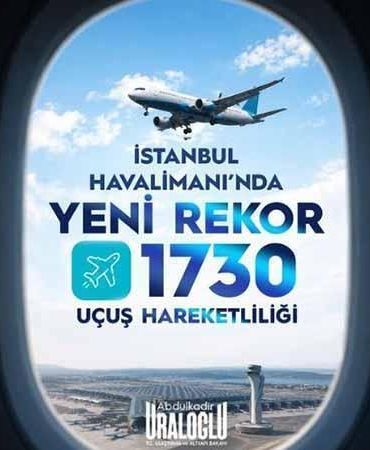 İstanbul Havalimanı, en yoğun günlük hava trafiğine ulaştı