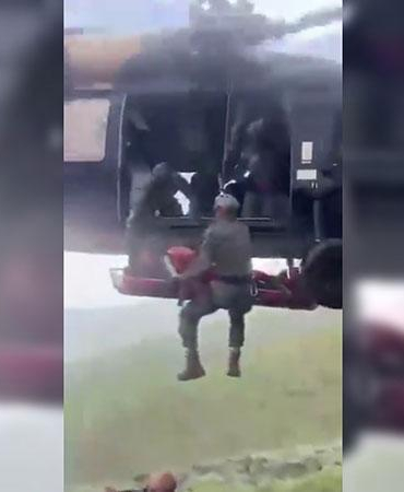 Dağda kalp krizi geçirdi; askeri helikopter ile kurtarıldı