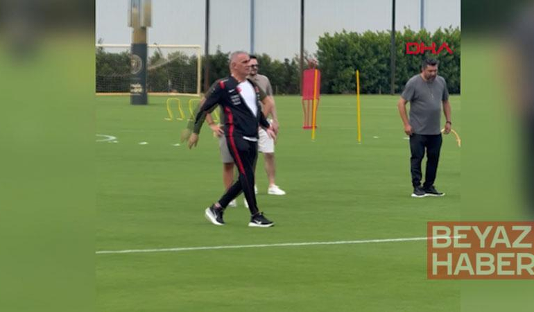 TFF Başkanı Hacıosmanoğlu, Miami’deki ilk antrenman öncesinde sahaya çıktı