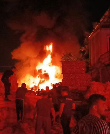 Bursa’da geri dönüşüm tesisinde yangın
