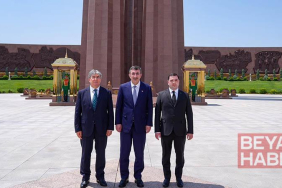 Cumhurbaşkanı Yardımcısı Yılmaz, Türkmenistan temaslarını tamamladı