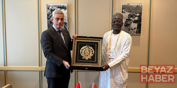 Bakan Memişoğlu, Nijerli mevkidaşı Hakimi ile bir araya geldi