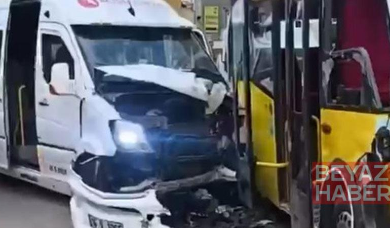 Bursa’da servis minibüsüyle özel halk otobüsü çarpıştı; 5 yaralı