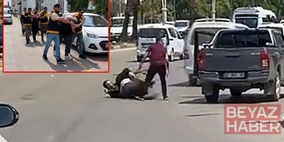 Cadde ortasındaki kavga, aile meselesinden çıkmış; taraflar tutuklandı
