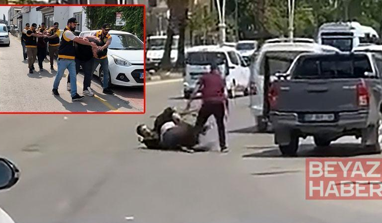 Cadde ortasındaki kavga, aile meselesinden çıkmış; taraflar tutuklandı