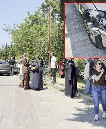 Büyükçekmece’de fren yerine gaza bastığı öne sürülen sürücü velilerin arasına daldı: 2’si çocuk 6 yaralı