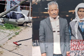Duvara çarpan otomobildeki yaşlı çift öldü