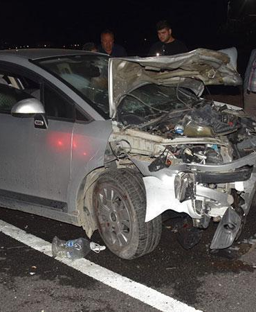 Kırıkkale’de otomobil, arıza yapan otomobile çarptı: 6 yaralı