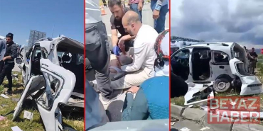 Hafif ticari araç ile kamyonet kafa kafaya çarpıştı; 4 ölü, 2 yaralı