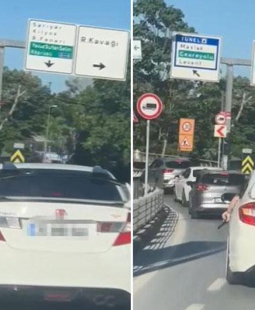 Sarıyer’de trafikte araçtan silah gösteren şüpheli yakalandı; silah oyuncak çıktı