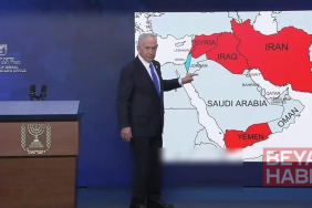 Netanyahu harita başında meydan okudu: "Şimdi biz onları boğuyoruz"