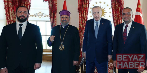 Cumhurbaşkanı Erdoğan, Sevan Sıvacıoğlu ve Patrik Maşalyan’ı kabul etti
