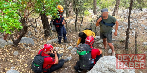 Kral Havuzu'nda kaybolan 2 kişi SOS mesajı ile kurtarıldı