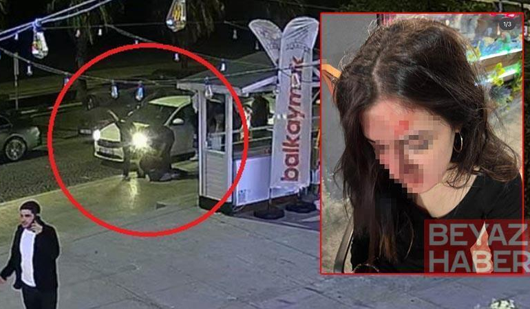 Ceren’in, eski sevgilisinin kız arkadaşı tarafından darbedildiği anların görüntüsü ortaya çıktı