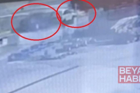 Kayseri’de iki otomobilin çarpıştığı kaza kamerada; 2 yaralı