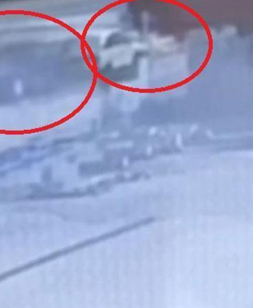 Kayseri’de iki otomobilin çarpıştığı kaza kamerada; 2 yaralı