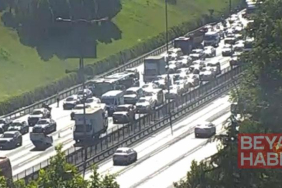 TEM Otoyolu’nda araç takla attı; trafikte yoğunluk oluştu