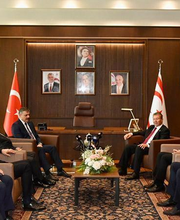 KKTC Başbakanı Üstel, Bakan Çiftçi’yi kabul etti