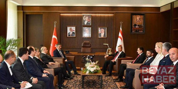 KKTC Başbakanı Üstel, Bakan Çiftçi’yi kabul etti