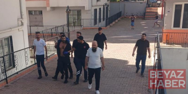 Hamile eşi ile üvey çocuklarını darbetti