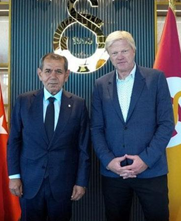 Oliver Kahn ve Dursun Özbek bir araya geldi