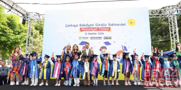 Çankaya Belediyesi kreşlerinde mezuniyet coşkusu