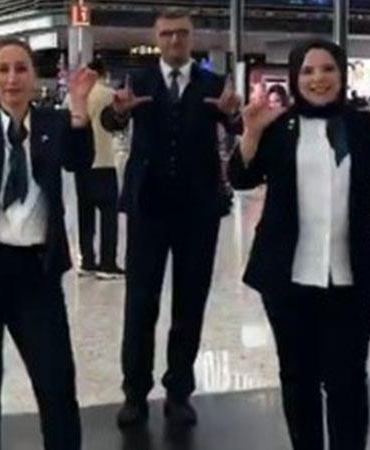 İstanbul Havalimanı çalışanlarından Milli Takım