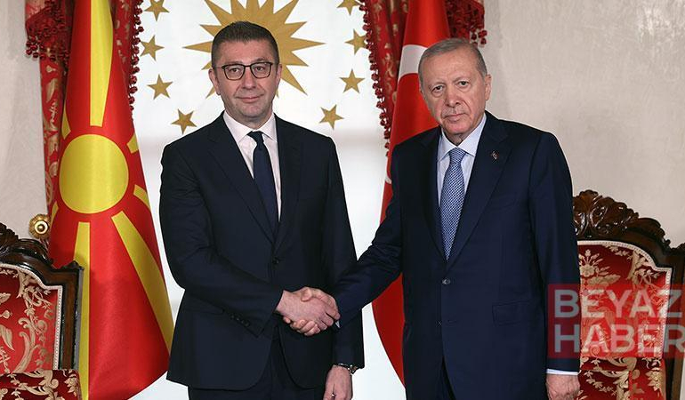 Cumhurbaşkanı Erdoğan, Kuzey Makedonya Başbakanı Hristijan Mickoski