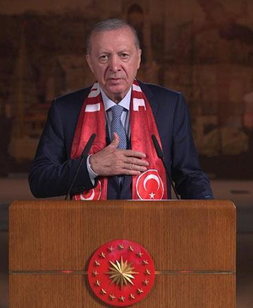 Cumhurbaşkanı Erdoğan, A Milli Futbol Takımı için video mesaj yayınladı
