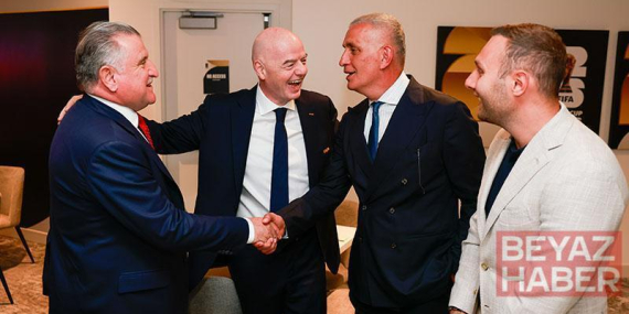 TFF Başkanı Hacıosmanoğlu, Infantino ve Isaac ile görüştü