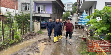 Ordu’da sağanak; ev ve iş yerlerini su bastı