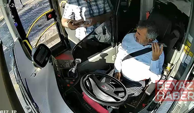 Kimliğini otobüste kaybeden LGS öğrencisine şoförden destek; o anlar kamerada